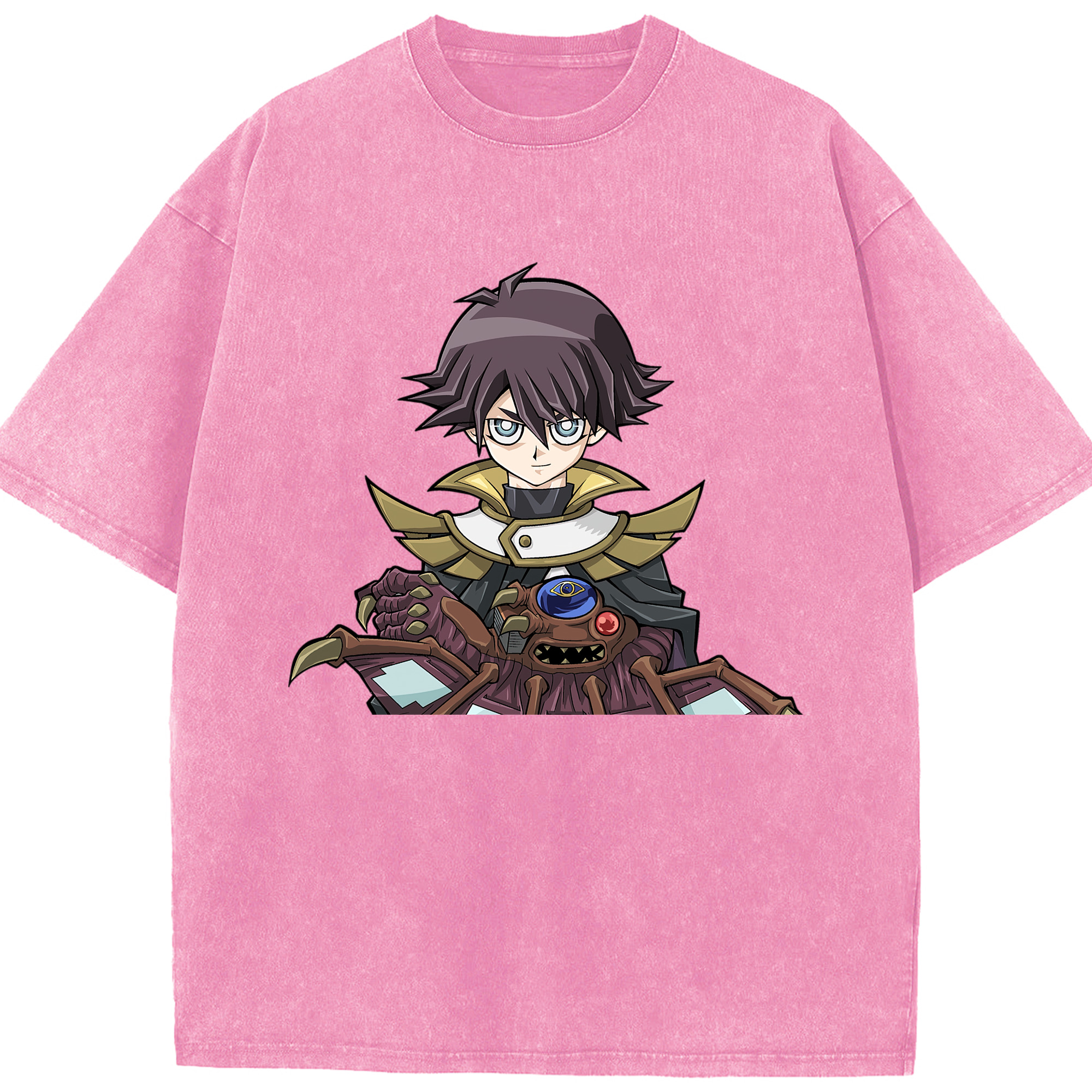 （画像用） 遊☆戯☆王 Yu-Gi-Oh! 綿100% ヴィンテージ風 半袖Tシャツ（フロントプリント）